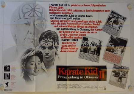 Karate Kid II - Entscheidung in Okinawa originales deutsches A0-Filmplakat